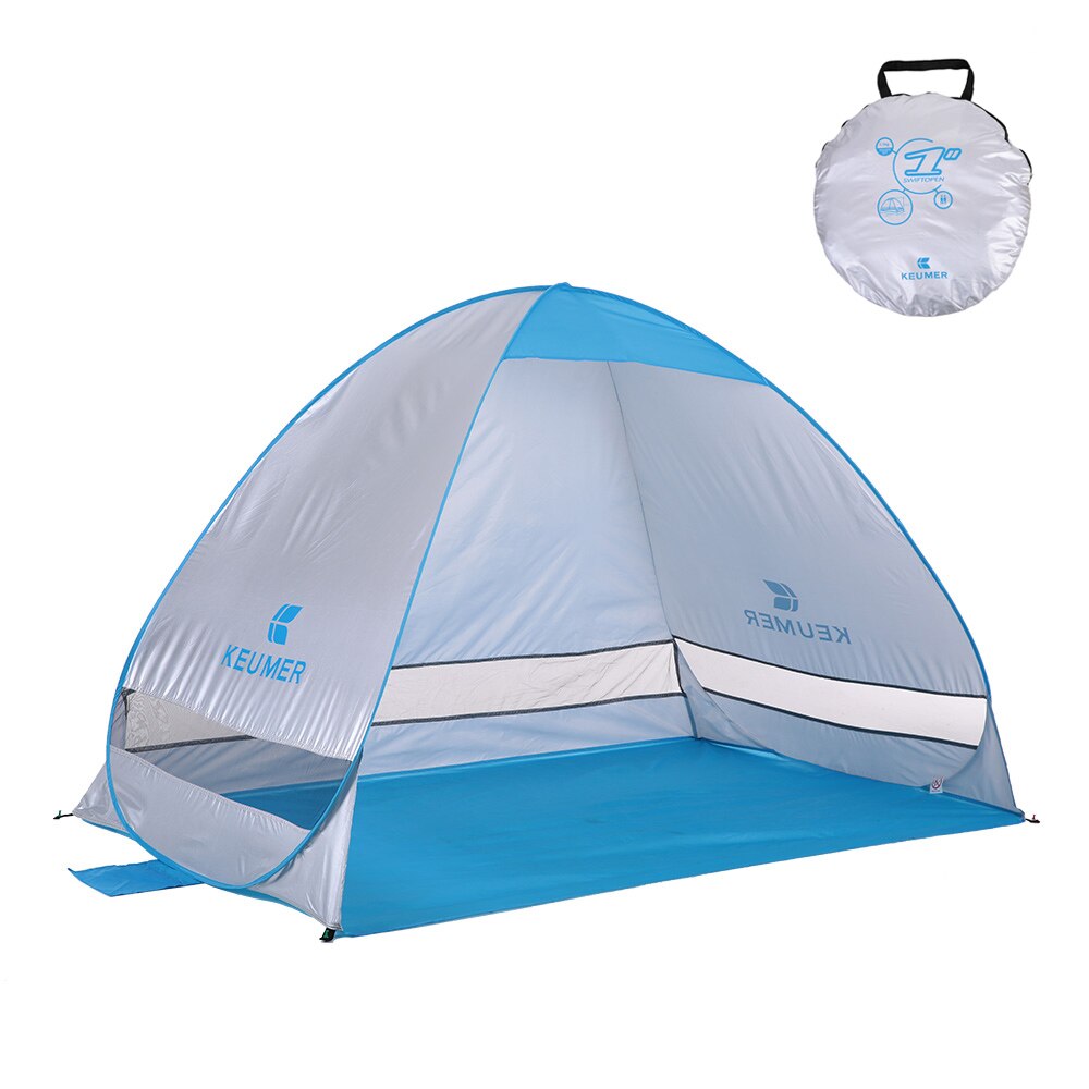 Cheap Goat Tents Outdoor Automatic Pop Up Instant Portable Cabana Beach Tent 2 Person Fishing Anti UV Beach Sunshade Shelter Sets Up In Seconds Tents 